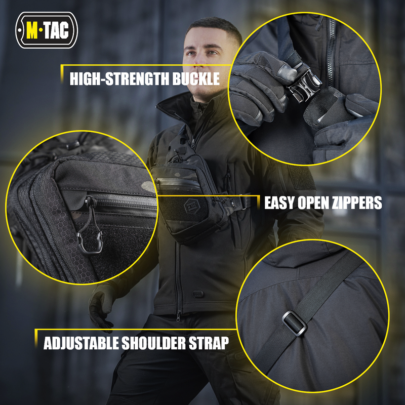 Load image into Gallery viewer, M-Tac Sling Pistol Bag with Loop Panel Elite
