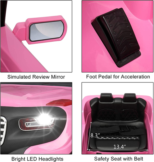 6V Battery-Powered Electric Ride-On Truck for Kids with Remote Control