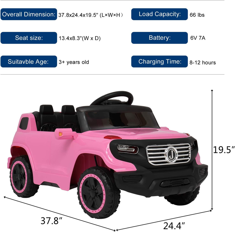 Load image into Gallery viewer, 6V Battery-Powered Electric Ride-On Truck for Kids with Remote Control
