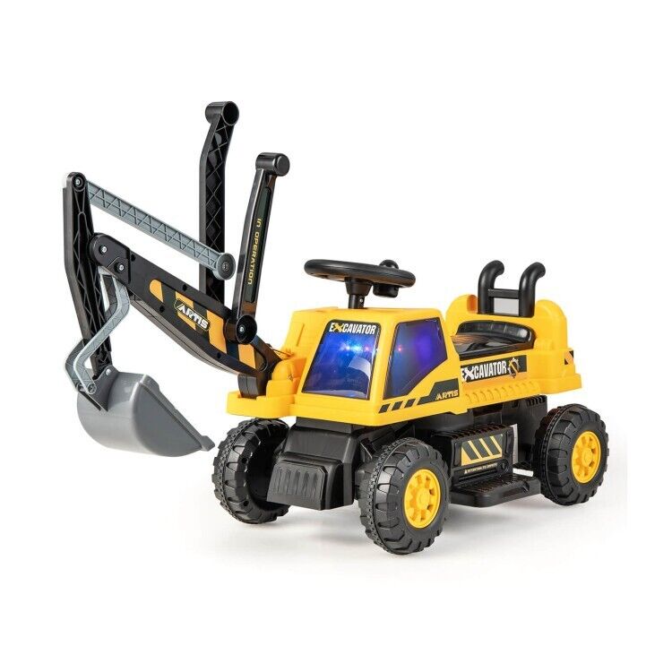 Load image into Gallery viewer, 6V Battery Powered Kids Bulldozer with Front Digger Shovel - Brand New
