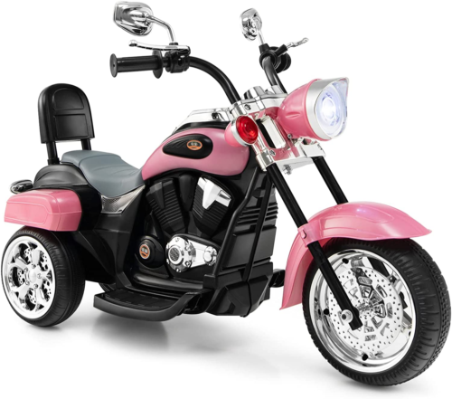 Load image into Gallery viewer, 6V Battery Powered Kids Chopper Motorcycle with Pedal Switch
