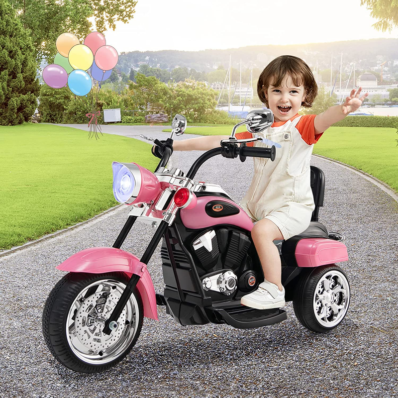 Load image into Gallery viewer, 6V Battery Powered Kids Chopper Motorcycle with Pedal Switch
