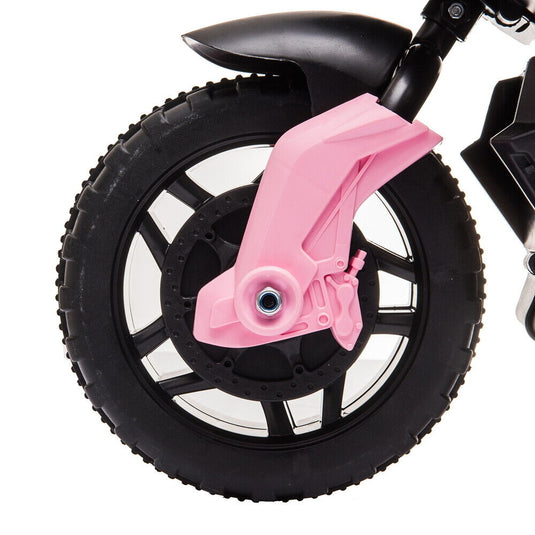 6V Battery Powered Kids Electric Motorcycle Ride-On Toy with Music