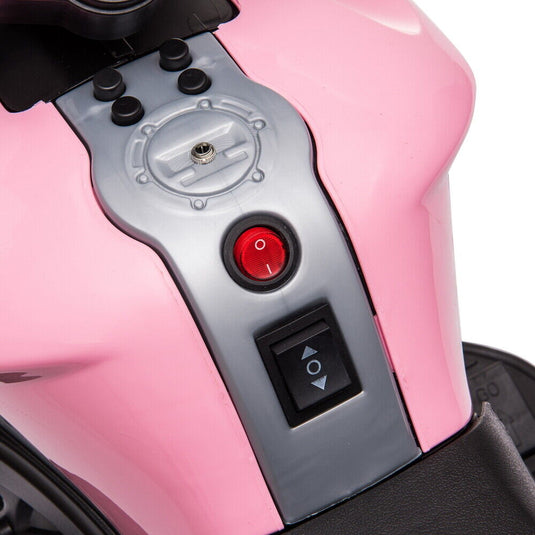 6V Battery Powered Kids Electric Motorcycle Ride-On Toy with Music