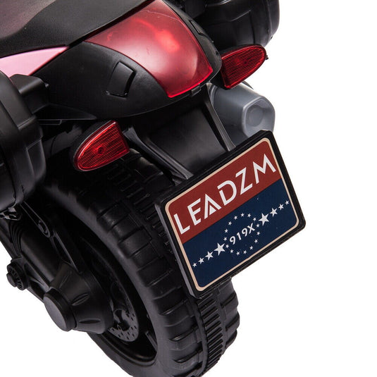 6V Battery Powered Kids Electric Motorcycle Ride-On Toy with Music