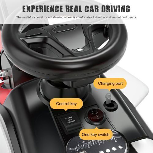 Load image into Gallery viewer, 6V Battery-Powered Kids Excavator Tractor with LED Headlight, Helmet, and Rear Box
