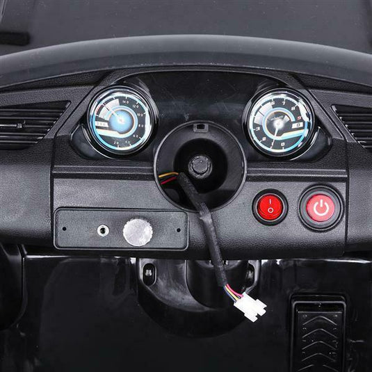 6V Battery-Powered Ride-On Car with Music, Lights, Remote Control, and Safety Features for Kids