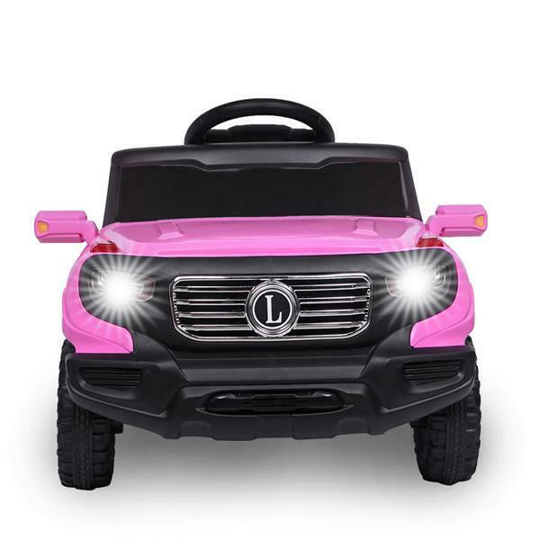 Load image into Gallery viewer, 6V Battery-Powered Ride-On Car with Music, Lights, Remote Control, and Safety Features for Kids

