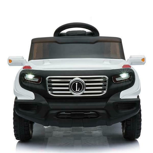 6V Battery-Powered Ride-On Car with Music, Lights, Remote Control, and Safety Features for Kids