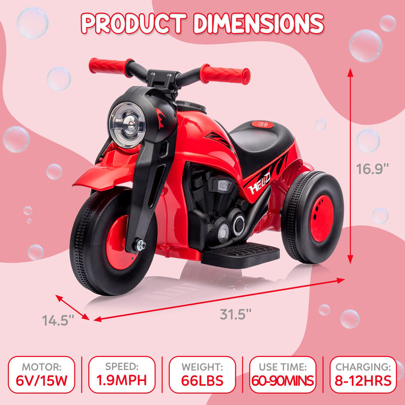 Load image into Gallery viewer, 6V Battery Powered Ride On Motorbike Toy for Kids - Perfect for Boys and Girls!
