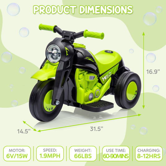 6V Battery Powered Ride On Motorbike Toy for Kids - Perfect for Boys and Girls!