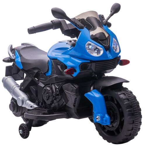 Load image into Gallery viewer, 6V Battery Powered Ride-On Motorcycle for Kids with Training Wheels and Headlight
