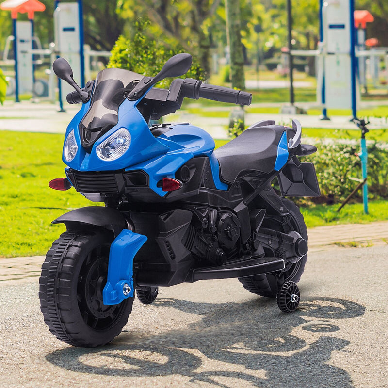 Load image into Gallery viewer, 6V Battery Powered Ride-On Motorcycle for Kids with Training Wheels and Headlight
