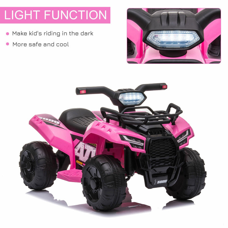 Load image into Gallery viewer, 6V Battery Powered Ride On Quad ATV Toy with LED Headlights for Kids
