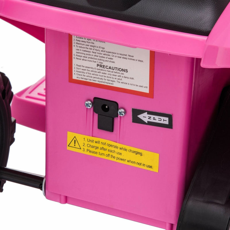 Load image into Gallery viewer, 6V Battery Powered Ride On Quad ATV Toy with LED Headlights for Kids
