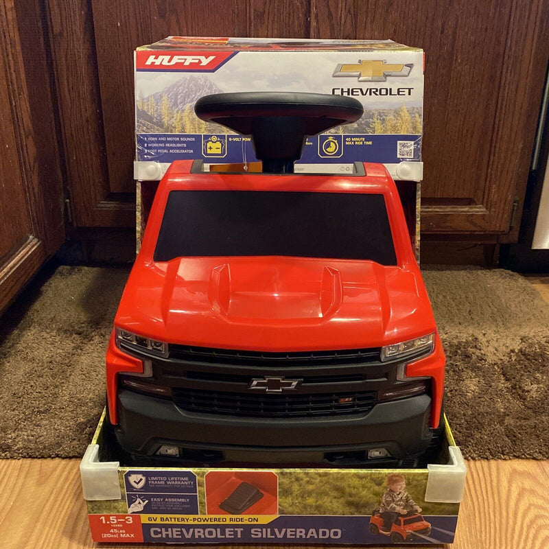 Load image into Gallery viewer, 6V Chevy Silverado Truck Ride-on Quad for Toddlers Ages 1-3 - Brand New and Unisex
