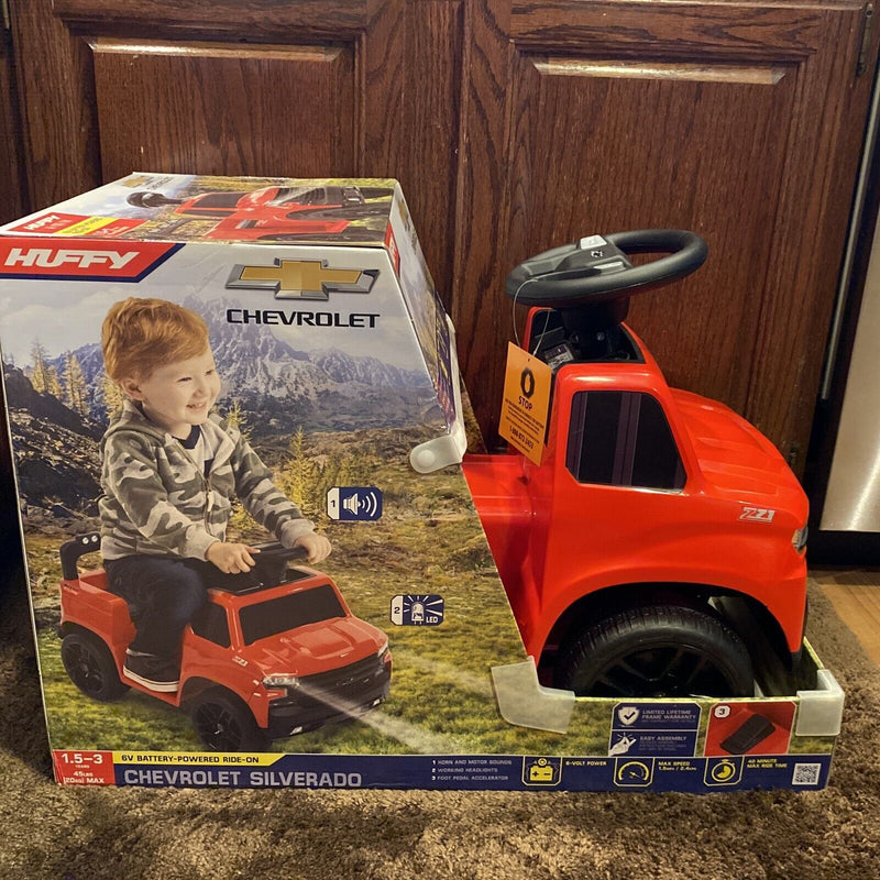 Load image into Gallery viewer, 6V Chevy Silverado Truck Ride-on Quad for Toddlers Ages 1-3 - Brand New and Unisex
