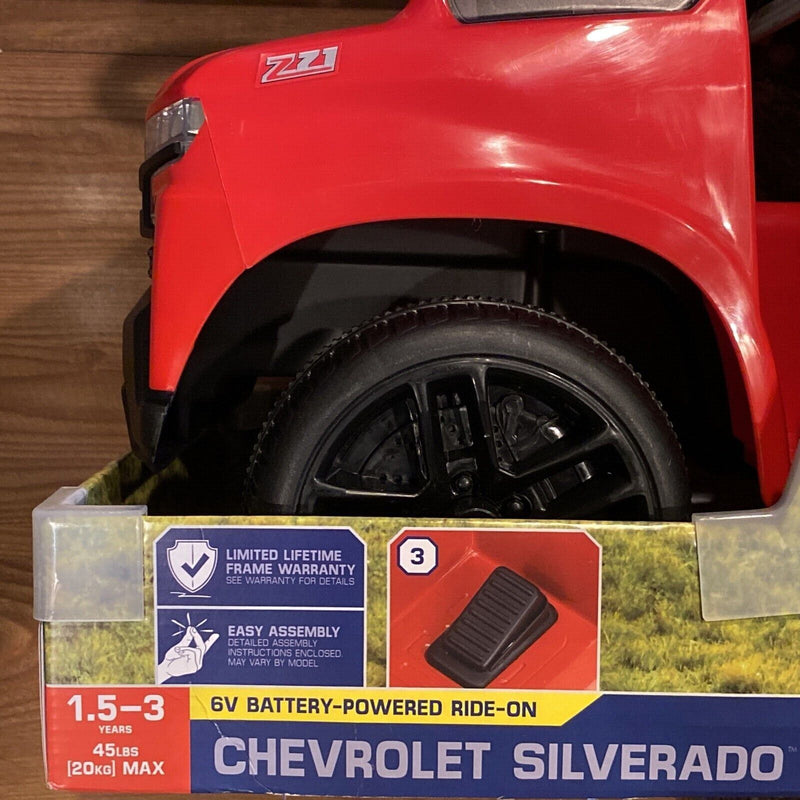 Load image into Gallery viewer, 6V Chevy Silverado Truck Ride-on Quad for Toddlers Ages 1-3 - Brand New and Unisex
