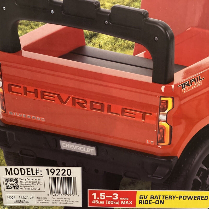 Load image into Gallery viewer, 6V Chevy Silverado Truck Ride-on Quad for Toddlers Ages 1-3 - Brand New and Unisex
