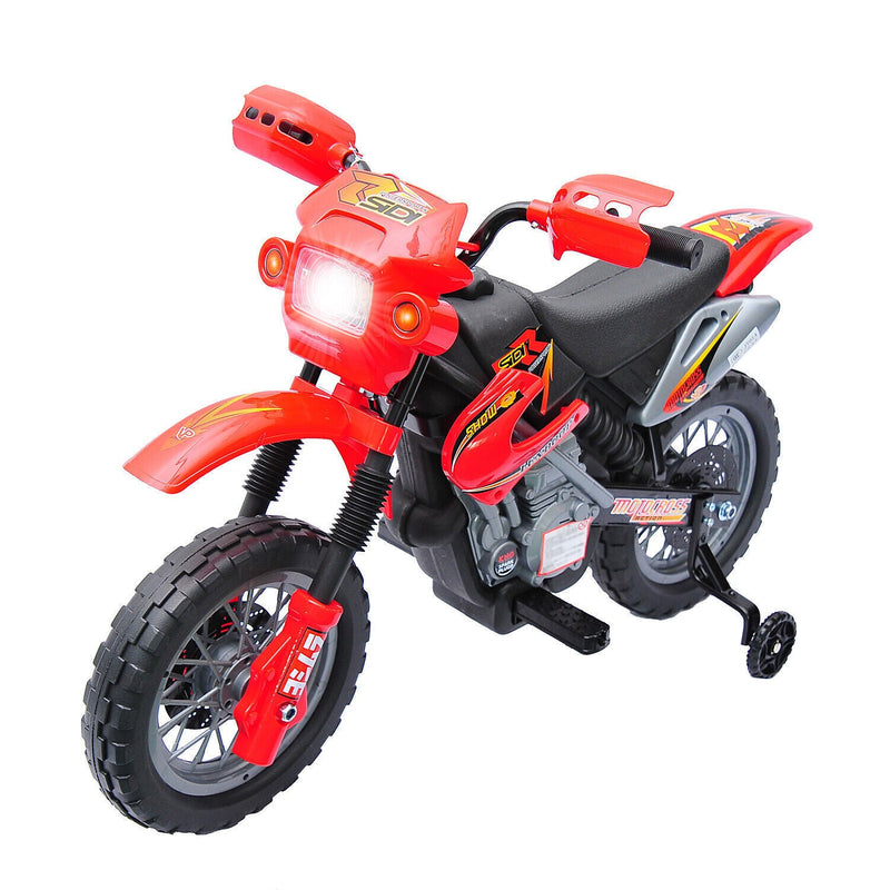 Load image into Gallery viewer, 6V Electric Dirt Bike Battery Motorcycle Toy for Kids with Training Wheels
