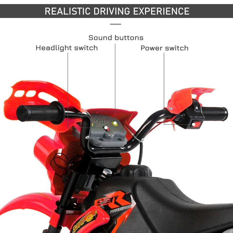 Load image into Gallery viewer, 6V Electric Dirt Bike Battery Motorcycle Toy for Kids with Training Wheels
