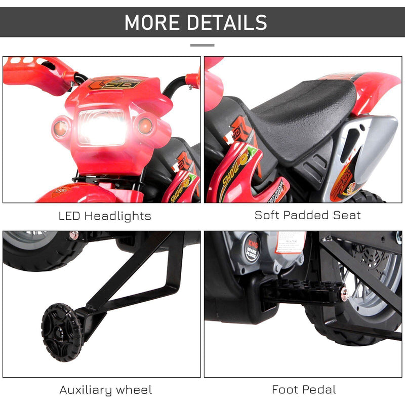 Load image into Gallery viewer, 6V Electric Dirt Bike Battery Motorcycle Toy for Kids with Training Wheels

