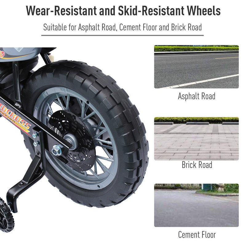 Load image into Gallery viewer, 6V Electric Dirt Bike Battery Motorcycle Toy for Kids with Training Wheels
