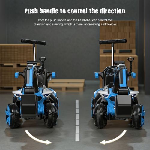 6v Electric Excavator Toy Car with Bluetooth and Rear Reserve Box for Kids