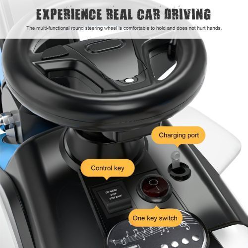 Load image into Gallery viewer, 6v Electric Excavator Toy Car with Bluetooth and Rear Reserve Box for Kids
