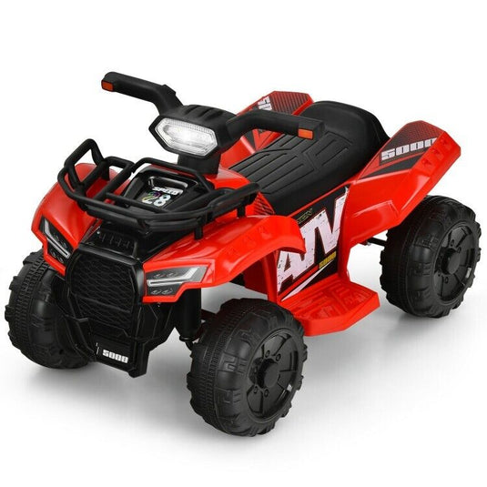 6V Kids ATV Quad Electric Ride On Car with LED Light & MP3 Player - Perfect Gift for Toddlers