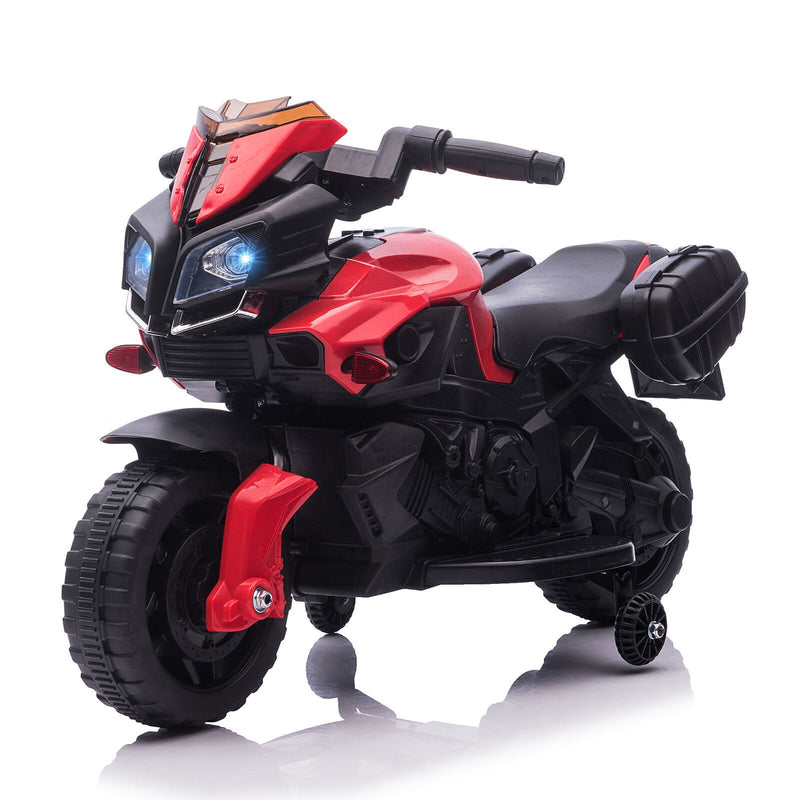 Load image into Gallery viewer, 6V Kids Electric Motorcycle Ride-On Car with Training Wheels - Battery Powered Toy
