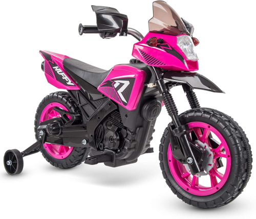 Load image into Gallery viewer, 6V Kids Electric Ride-On Motorcycle with Training Wheels - Fun and Safe Toy for Young Riders
