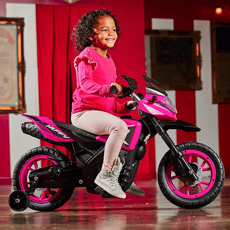 Load image into Gallery viewer, 6V Kids Electric Ride-On Motorcycle with Training Wheels - Fun and Safe Toy for Young Riders
