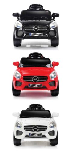 6V Kids Ride On Car with RC Remote Control, LED Lights, and MP3 Player - White