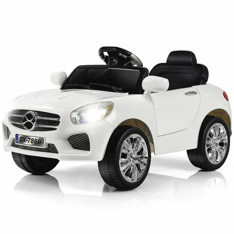 Load image into Gallery viewer, 6V Kids Ride On Car with RC Remote Control, LED Lights, and MP3 Player - White
