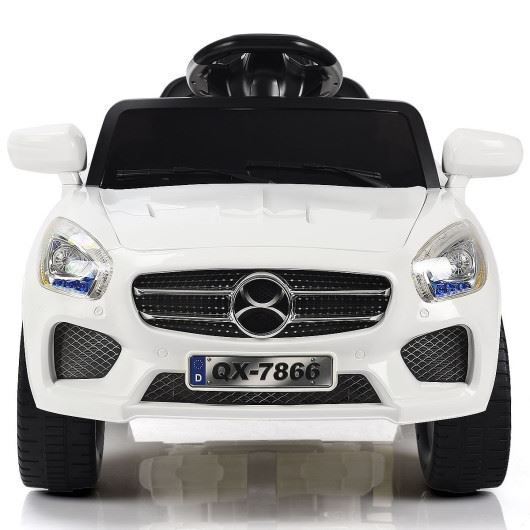 Load image into Gallery viewer, 6V Kids Ride-On Car with Remote Control, LED Lights, and MP3 Player - White
