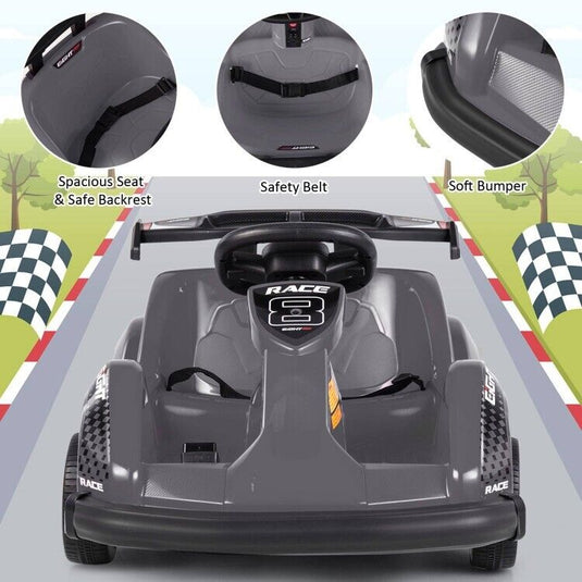 6V Kids Ride On Go Cart with Remote Control and Safety Belt - Perfect Children's Vehicle Toy Gift