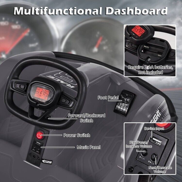 Load image into Gallery viewer, 6V Kids Ride On Go Cart with Remote Control and Safety Belt - Perfect Children&#39;s Vehicle Toy Gift
