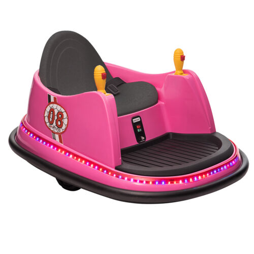 Load image into Gallery viewer, 6V Pink Bumper Car with 7A.h Battery - Fun Ride for Kids!
