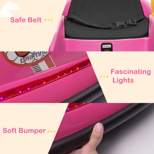 Load image into Gallery viewer, 6V Pink Bumper Car with 7A.h Battery - Fun Ride for Kids!
