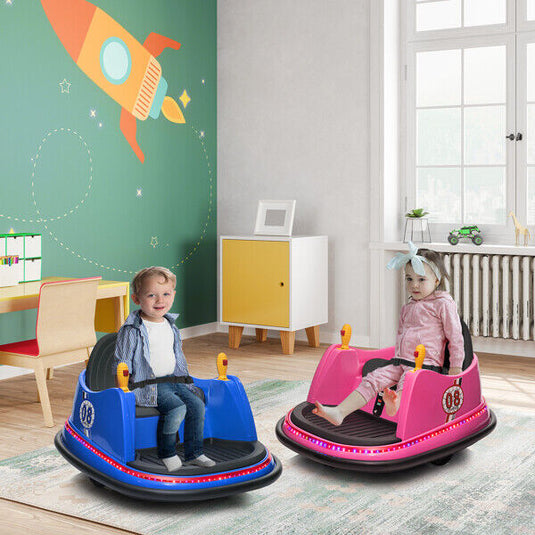 6V Pink Bumper Car with 7A.h Battery - Fun Ride for Kids!