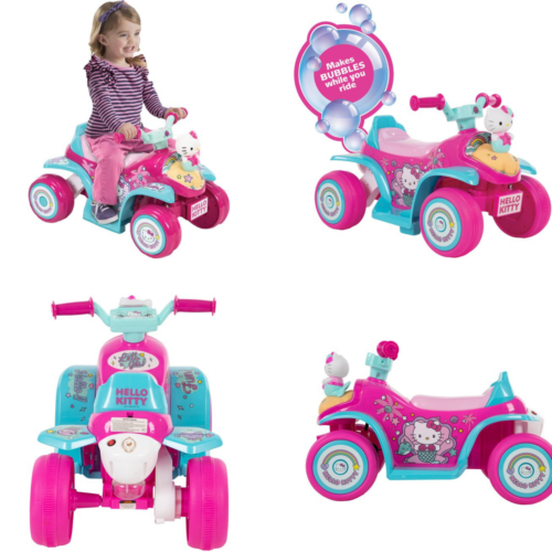 Load image into Gallery viewer, 6V Pink Electric Quad Bike with Bubble Tank for Girls
