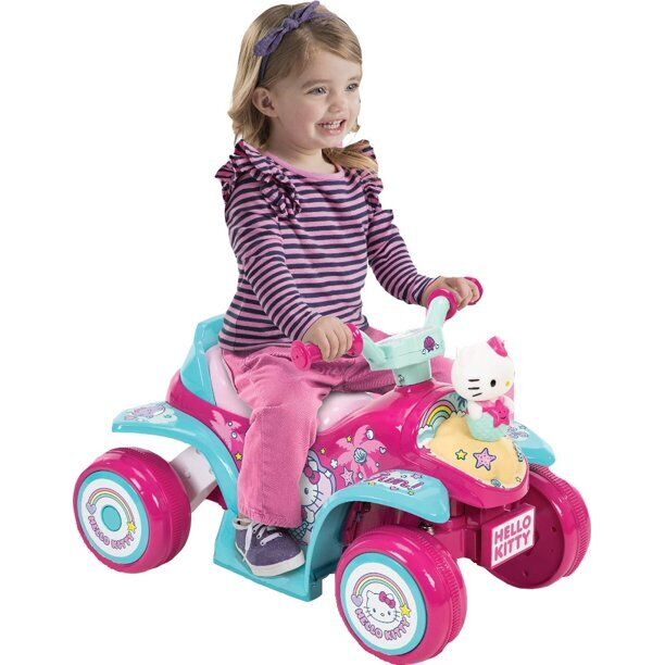 Load image into Gallery viewer, 6V Pink Electric Quad Bike with Bubble Tank for Girls
