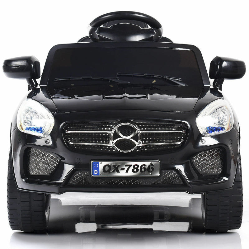 Load image into Gallery viewer, 6V RC Remote Control Ride-On Car with LED Lights and MP3 Player for Kids - Black
