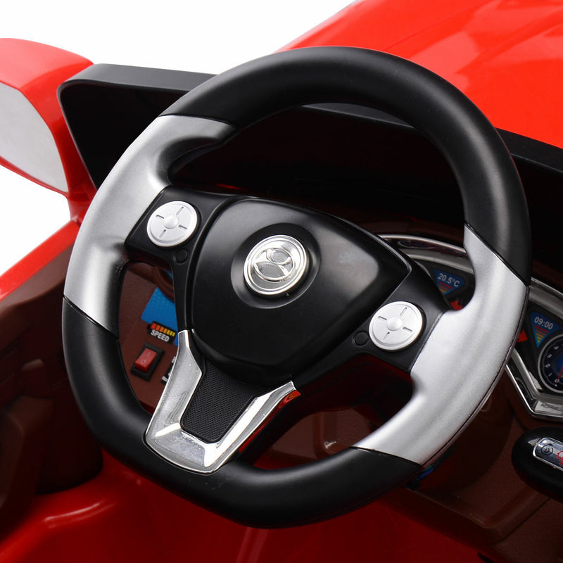 Load image into Gallery viewer, 6V RC Remote Control Ride-On Car with MP3 Player and Lights for Kids - Red
