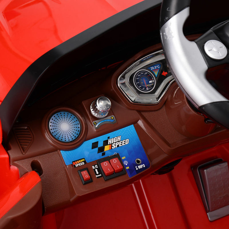 Load image into Gallery viewer, 6V RC Remote Control Ride-On Car with MP3 Player and Lights for Kids - Red

