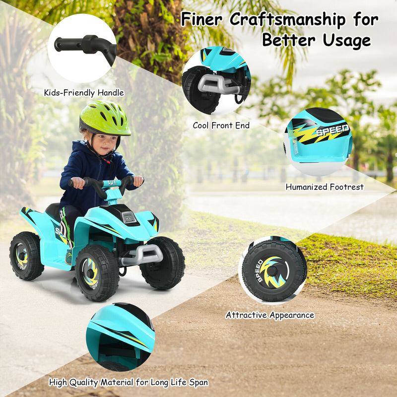 Load image into Gallery viewer, 6V Rechargeable Electric ATV for Kids - Unisex Quad Bike for Boys and Girls
