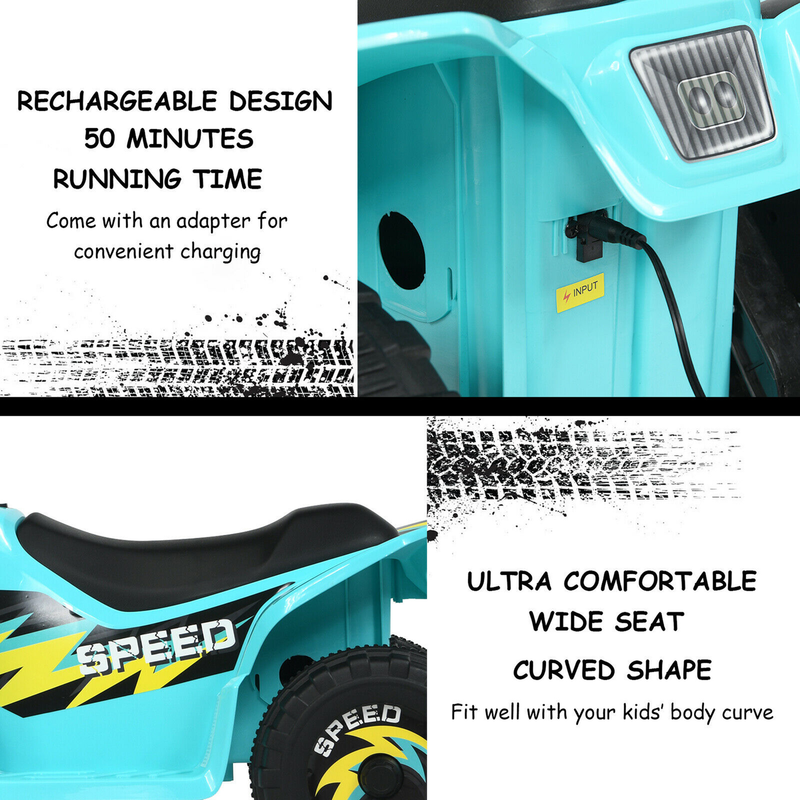 Load image into Gallery viewer, 6V Rechargeable Electric ATV for Kids - Unisex Quad Bike for Boys and Girls
