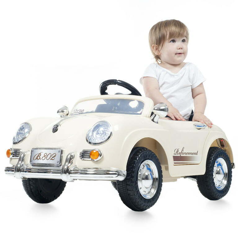 Load image into Gallery viewer, 6V Remote-Controlled Ride-On Car for Kids Ages 3-6 (Cream)
