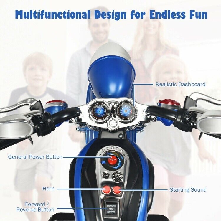 Load image into Gallery viewer, 6V Toddler Electric Motorbike with Horn &amp; Headlights - Perfect for Indoor and Outdoor Play!
